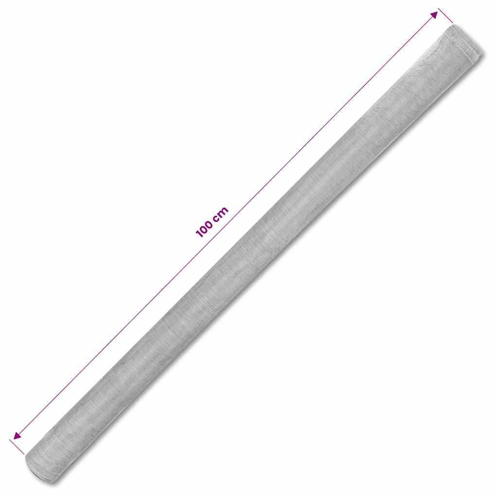 Aluminum Mesh Screen 39.4x196.9 Inch Silver A820734