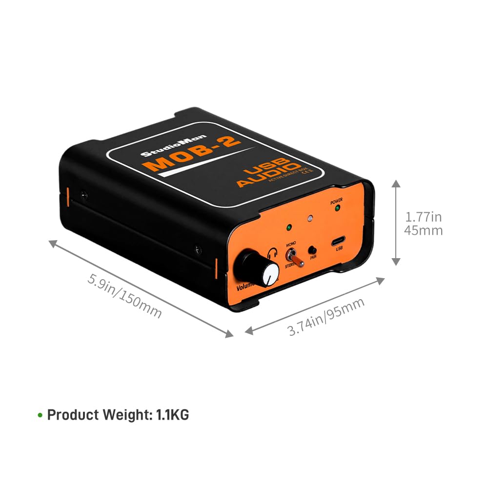 USB Audio DI Box with Volume Control M9840