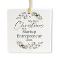 Ceramic 3-inch Square Ornament B994