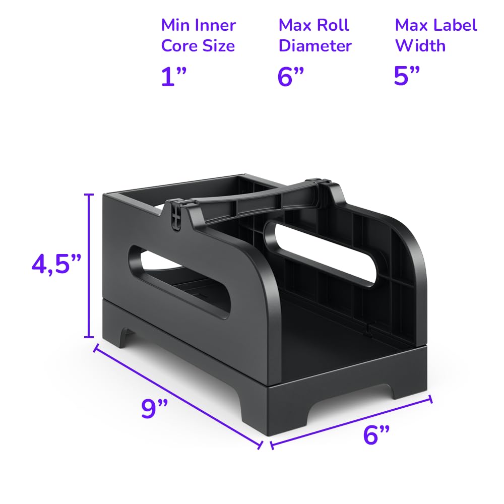 Thermal Label Holder for Label Rolls and Fan-Fold Stacks A435