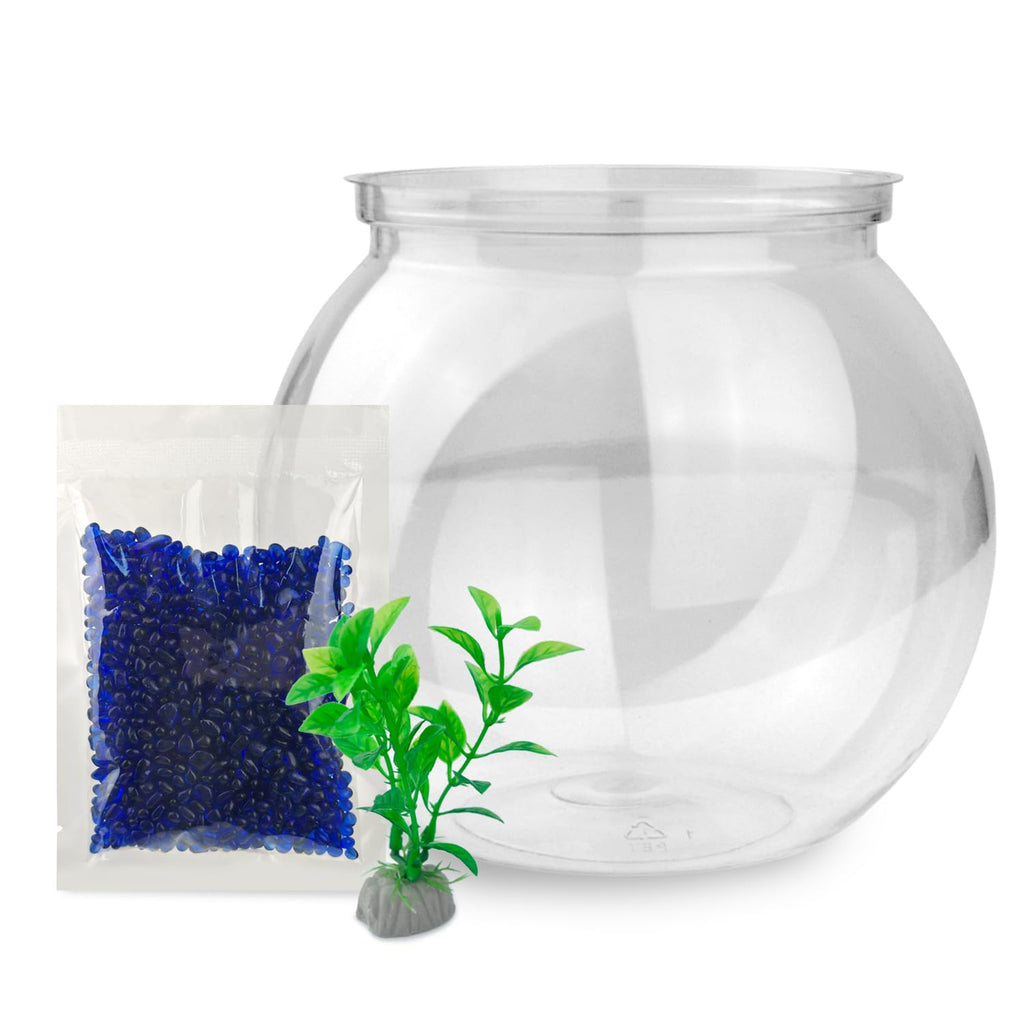 Mini Plastic Aquarium Starter Kit, 0.8 Gallon Fish Tank V718880