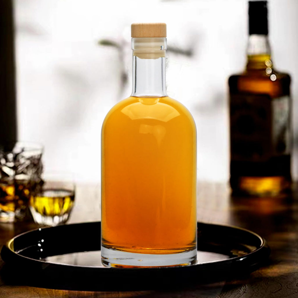 Clear Glass Bottles with T-Top Cork C36604