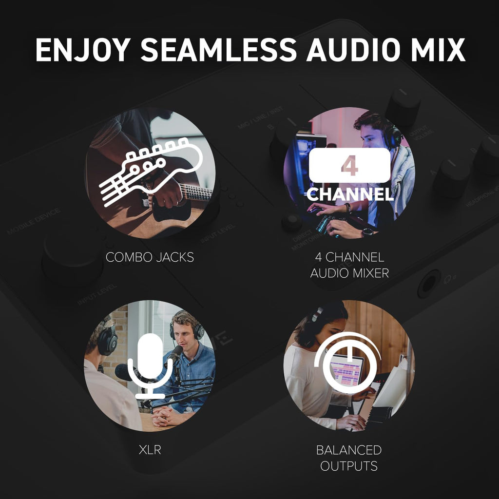USB Audio Interface with Direct Monitoring D715