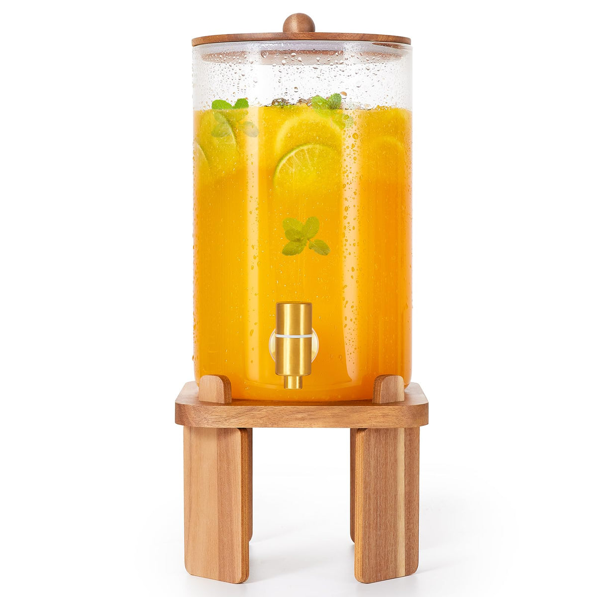 Glass Drink Dispenser with Stand P127378