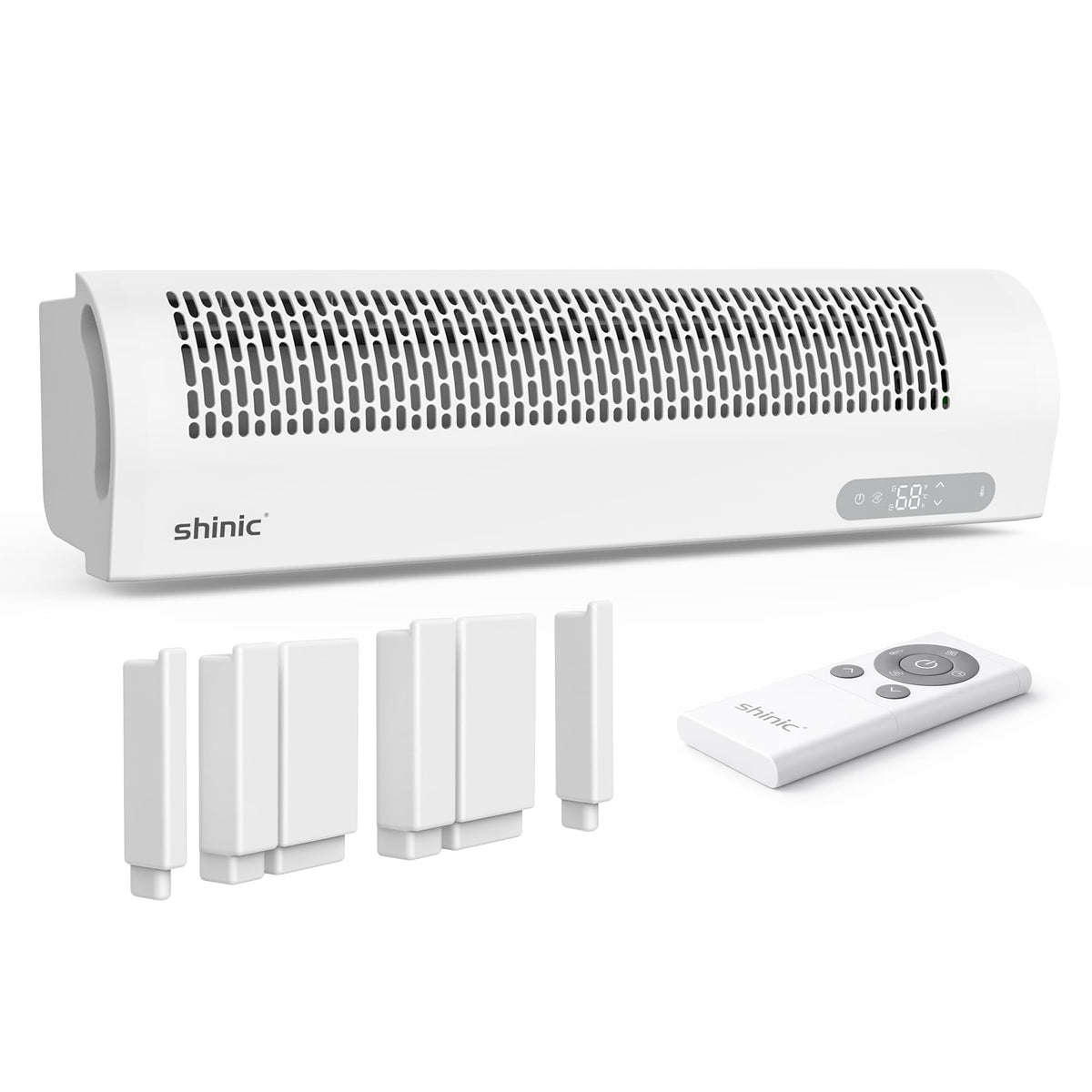 White Reversible Airflow Window Fan with Remote X943481
