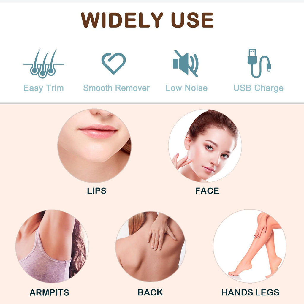 Womens Painless Electric Facial Hair Remover N762