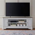 82 Inch Fireplace TV Console with Adjustable Shelves U186