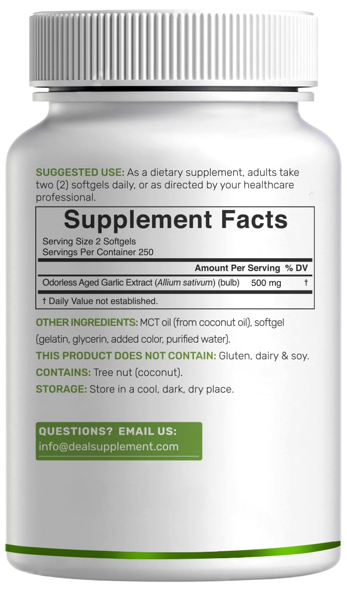 Aged Garlic Extract 500 Softgels N602096