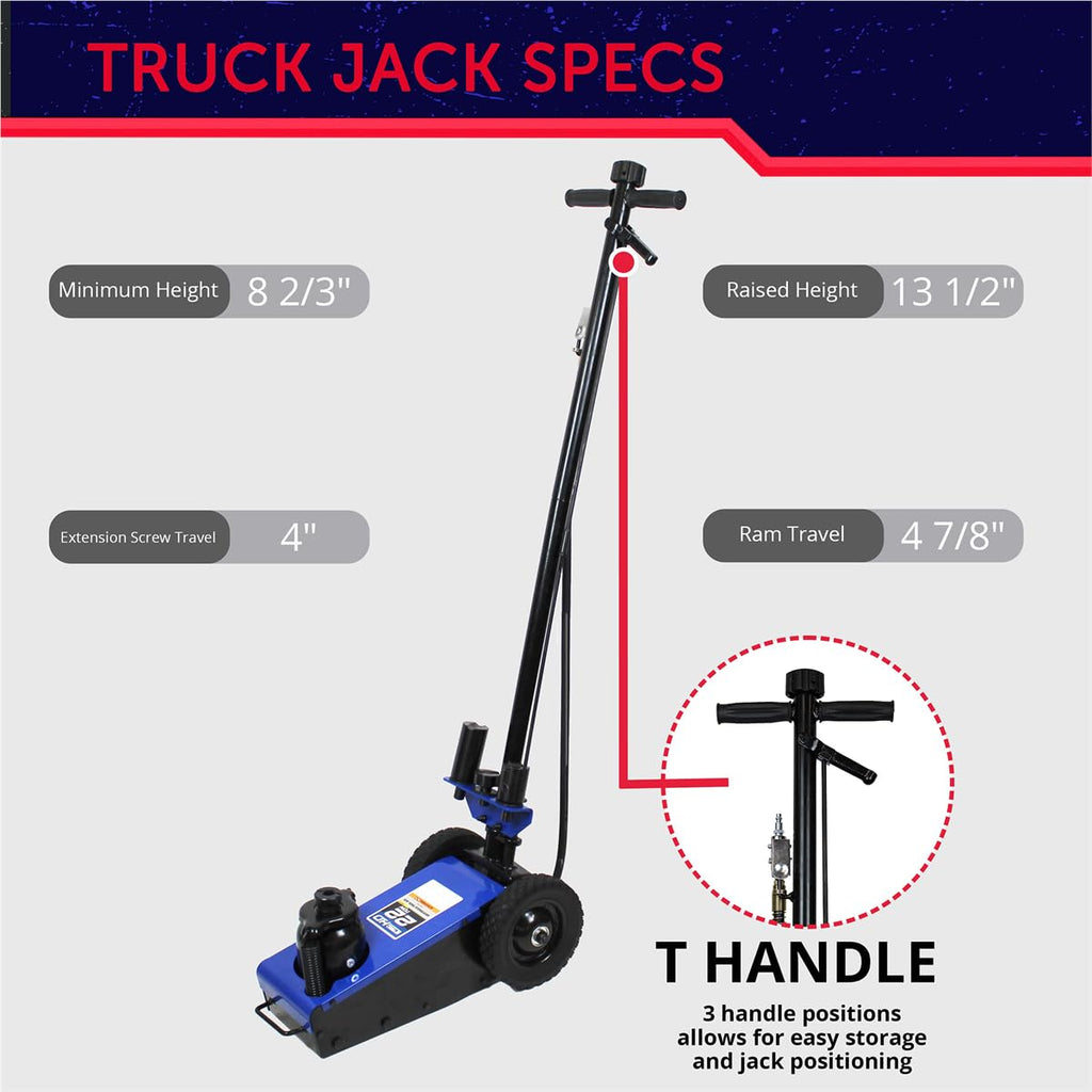 22 Ton Air Hydraulic Truck Jack 44,000 lbs E52868