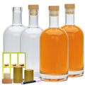 Clear Glass Bottles with T-Top Cork C36604