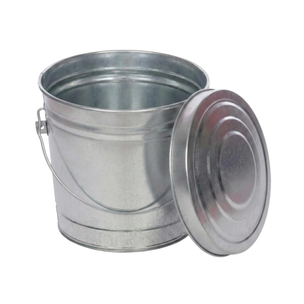Galvanized Steel Storage Can with Locking Lid B976176