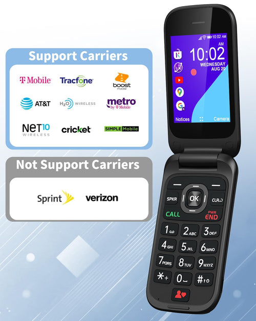 2.8" Dual Screen 4G LTE Flip Phone J246