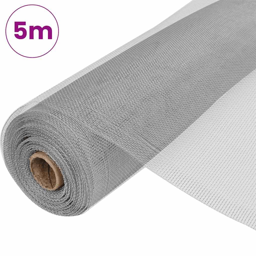 Aluminum Mesh Screen 39.4x196.9 Inch Silver A820734