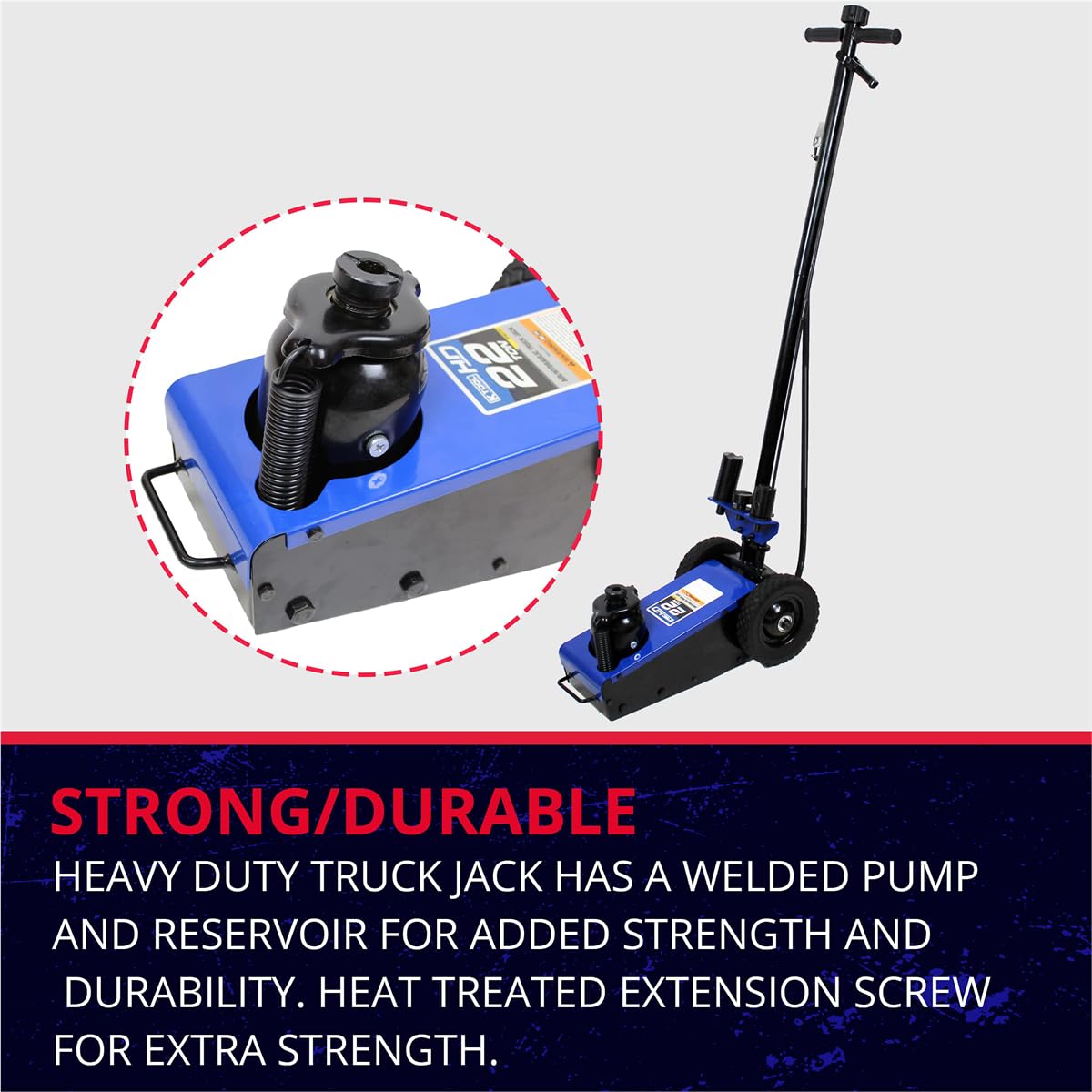 22 Ton Air Hydraulic Truck Jack 44,000 lbs E52868