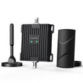 Vehicle Cell Phone Signal Booster with Omni-Directional Roof Antenna Grey A65449