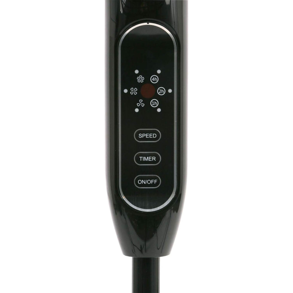 Black 16" Oscillating Pedestal Stand Fan with Remote Control J336052