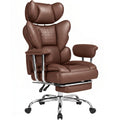 Big and Tall Home Office Desk Chair with Footrest K8842