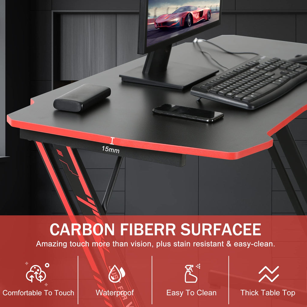 47 inch Carbon Fiber Gaming Desk X481
