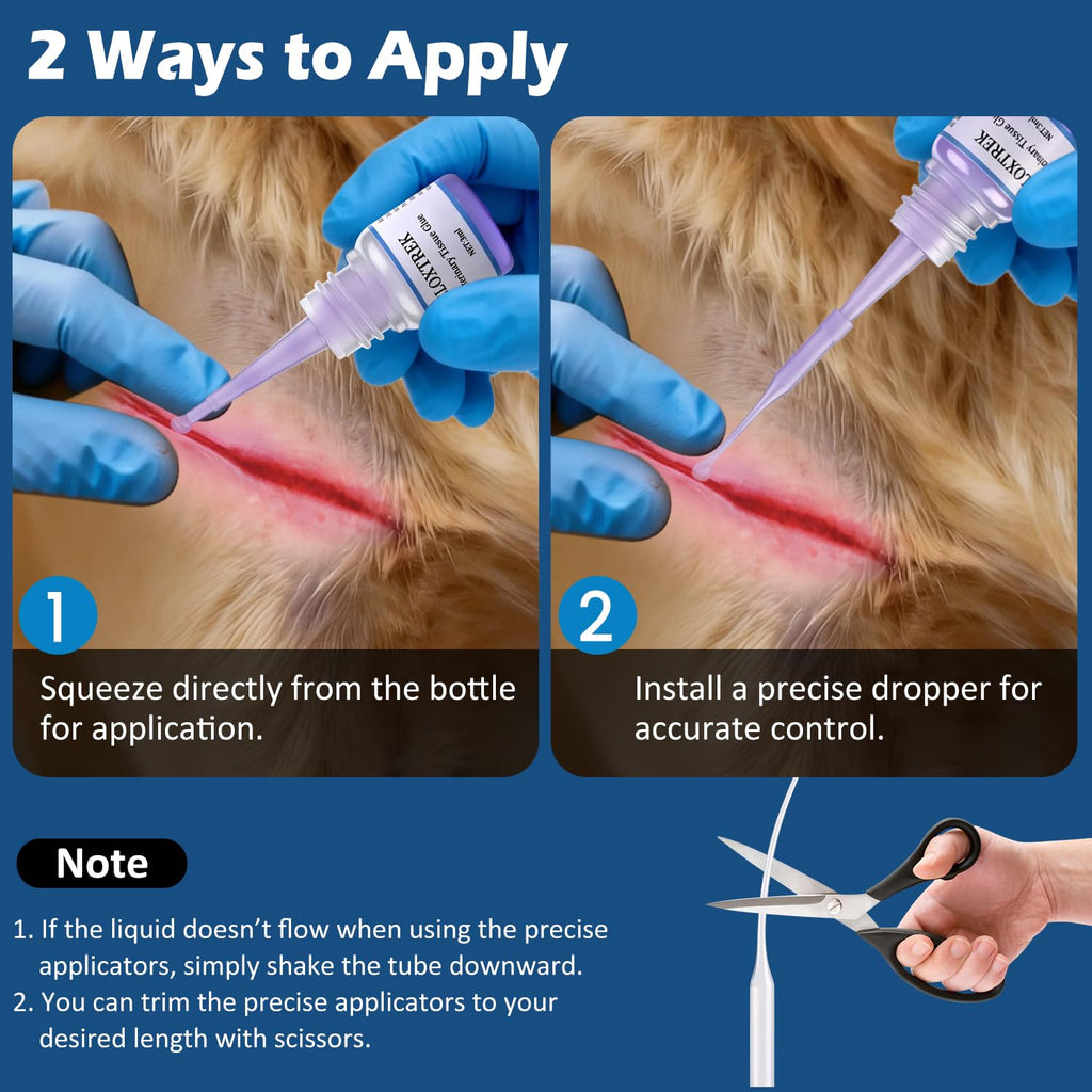 3ml Veterinary Surgical Skin Glue with 15 Applicators B94149
