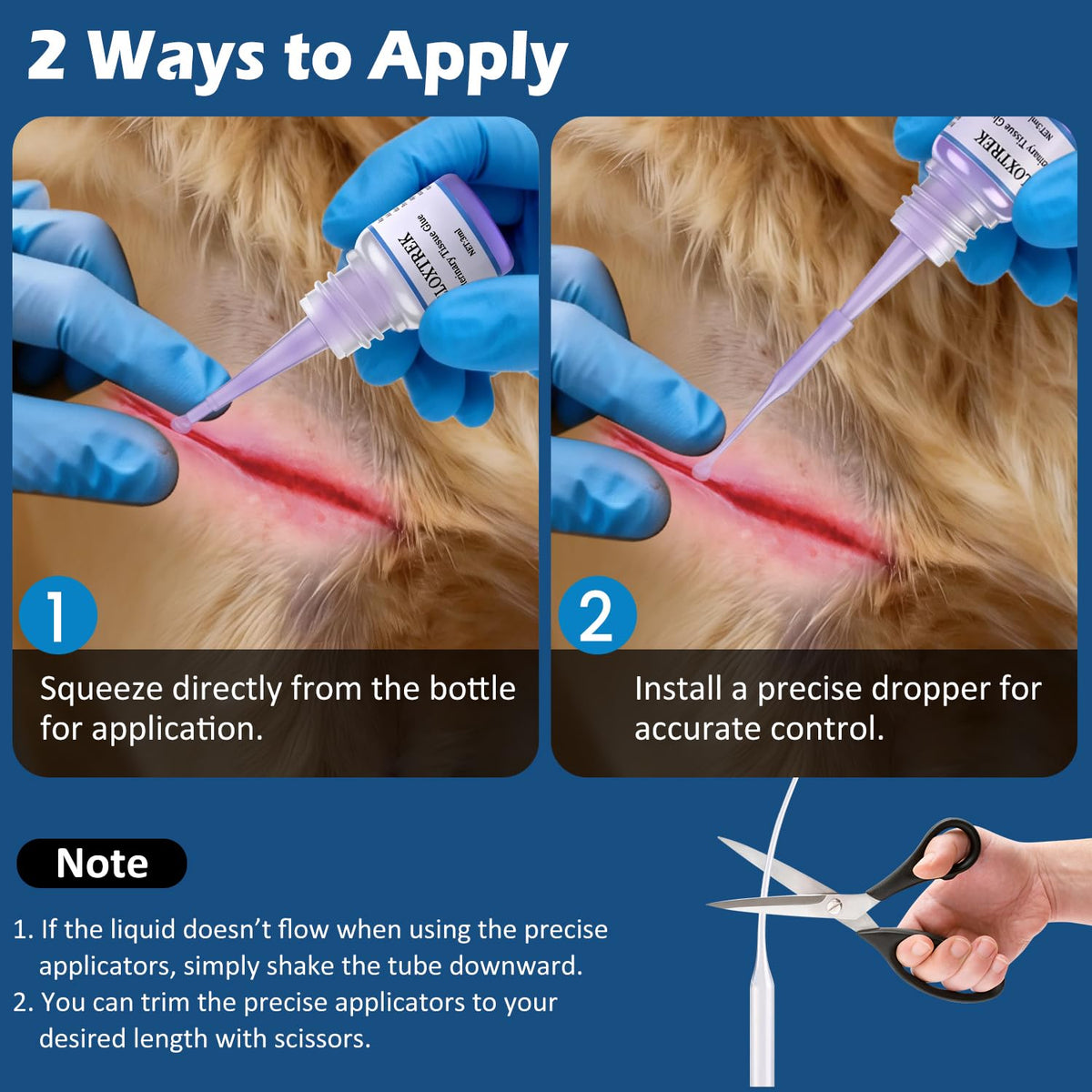 3ml Veterinary Surgical Skin Glue with 15 Applicators B94149