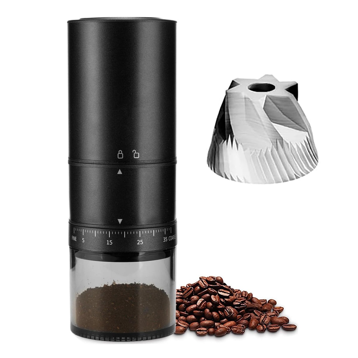 Portable Electric Coffee Burr Grinder N256