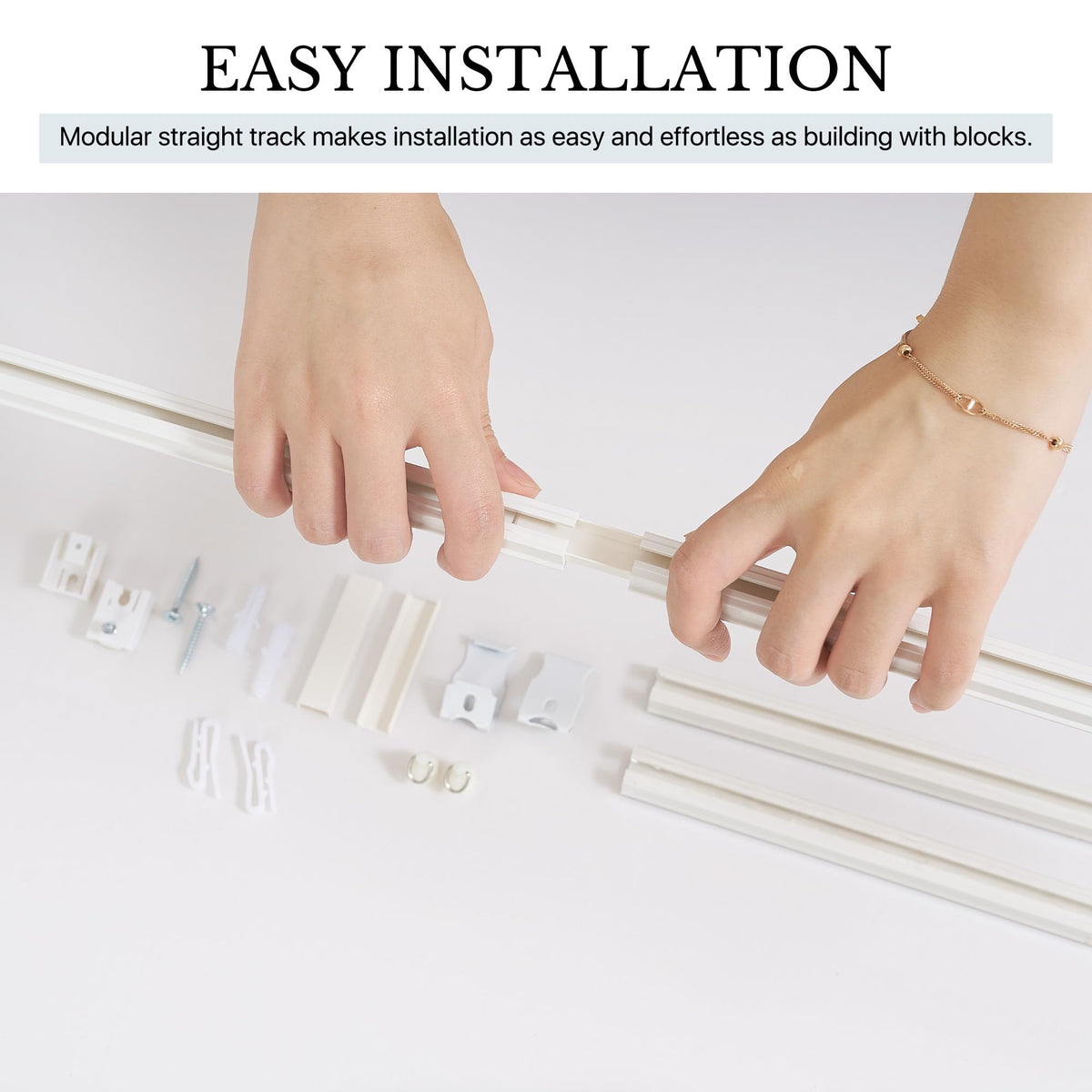 Room Divider Curtain Set with Ceiling Track G62777