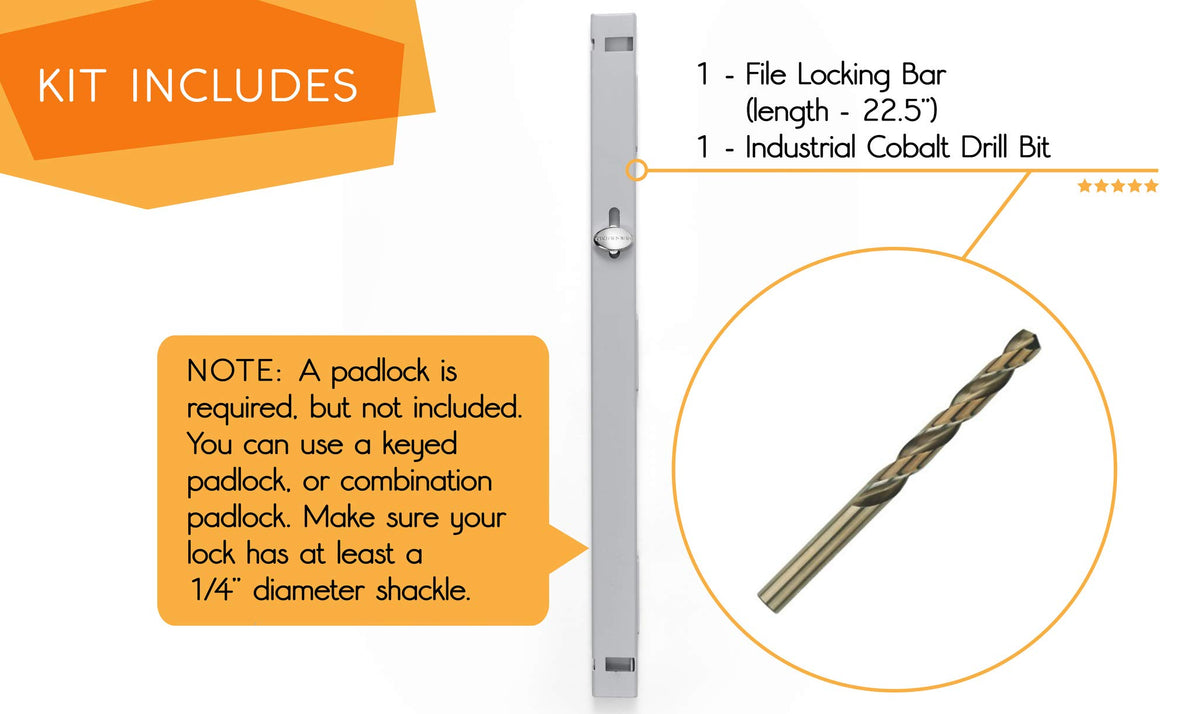 Locking Bar 2 Drawer File Cabinet L783
