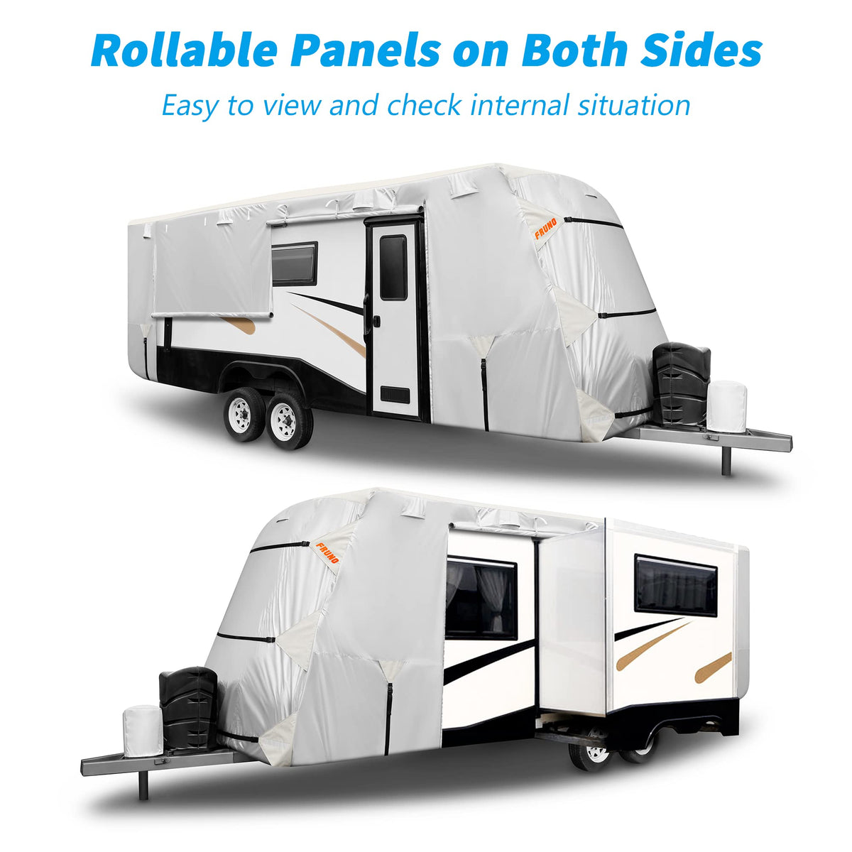 Oxford Fabric Waterproof Rip-Resistant Anti-UV Travel Trailer Cover 30'-33' C800