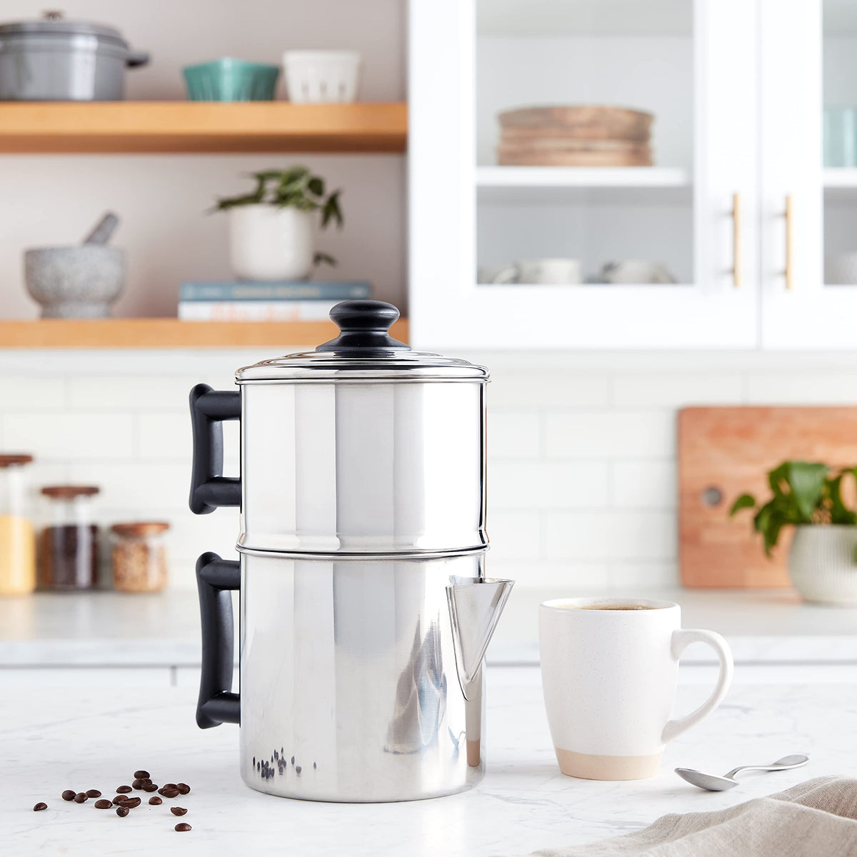 Stainless Steel 10 Cup Drip Coffee Maker T7160