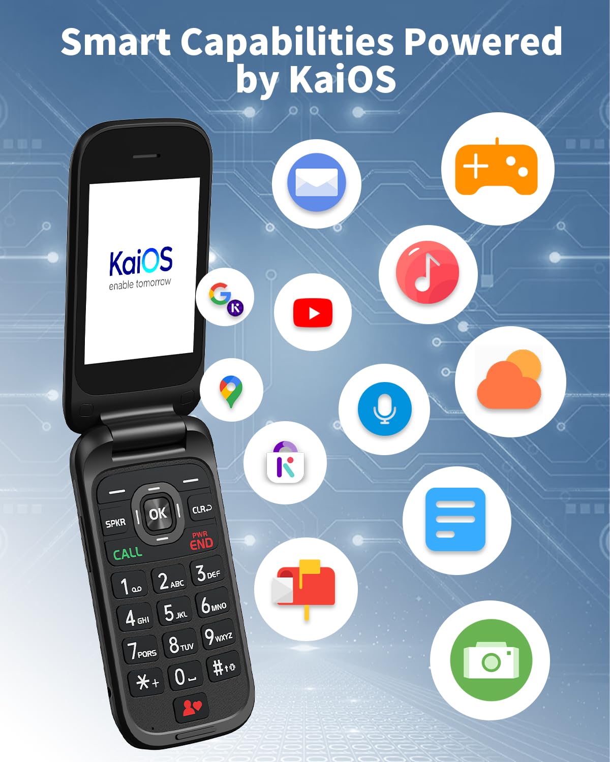 2.8" Dual Screen 4G LTE Flip Phone J246