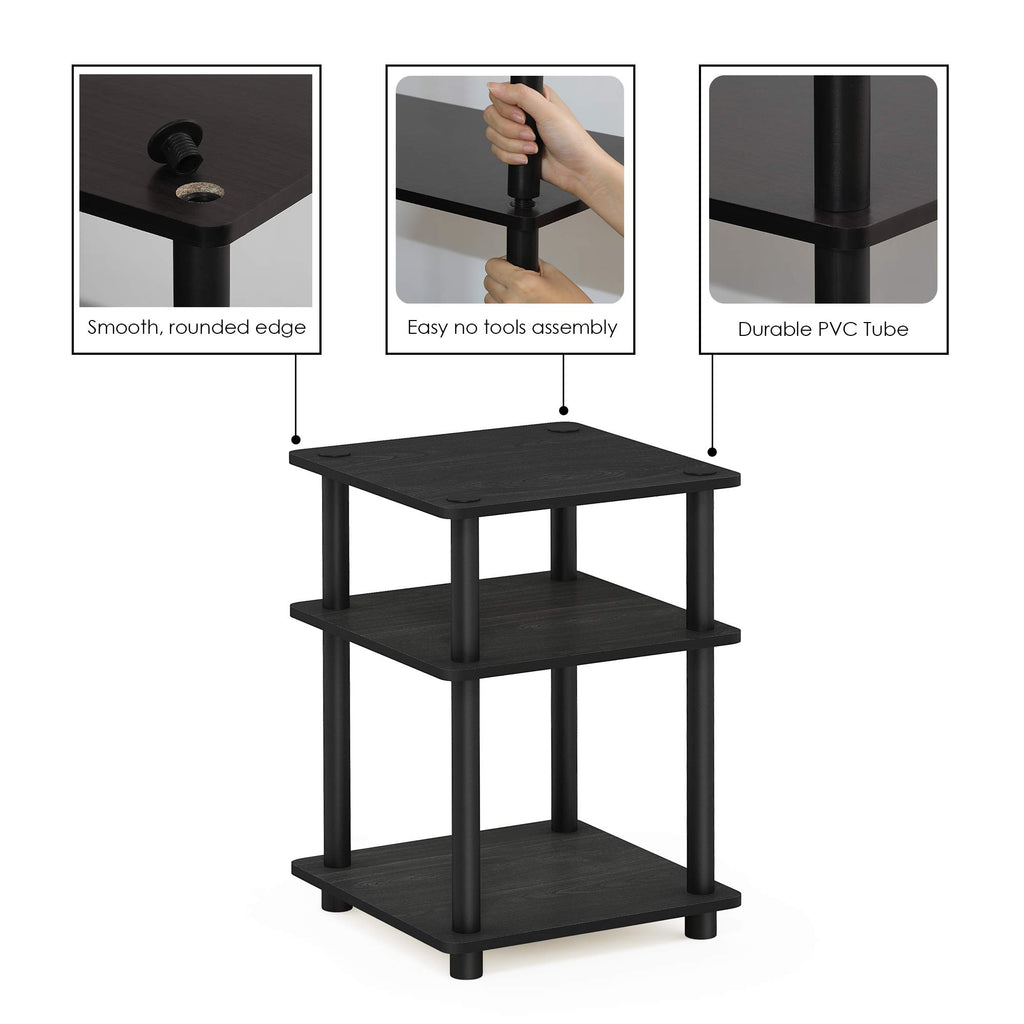 3-Tier Square Side Table F8612