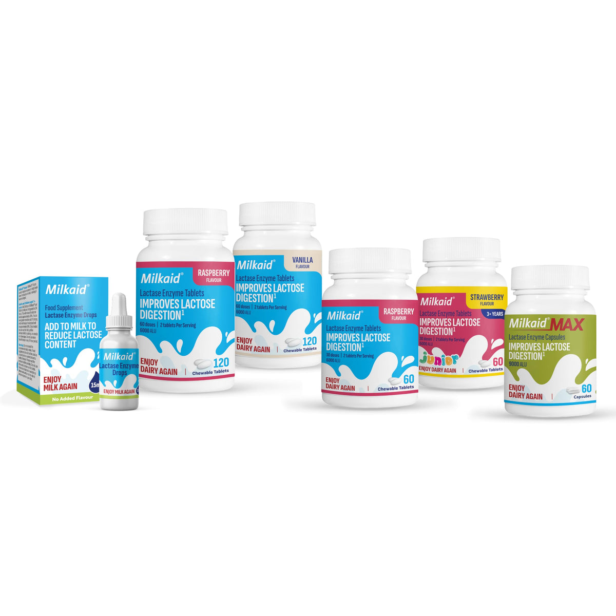 Chewable Lactase Enzyme Tablets 60 Tablets Raspberry L341784