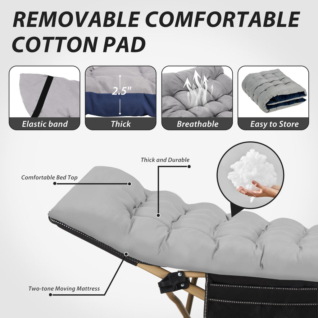 Folding Camping Cot with Mattress D888