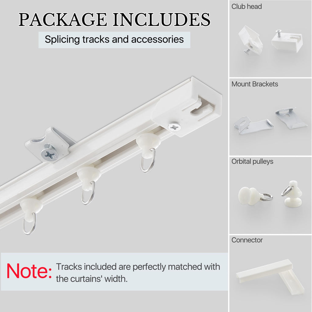 Room Divider Curtain Set with Ceiling Track G62777