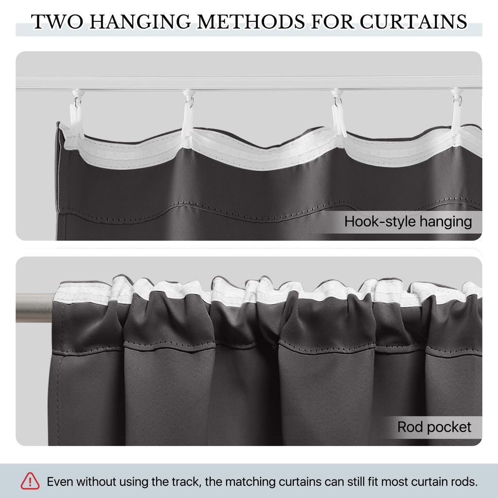 Room Divider Curtain Set with Ceiling Track G62777