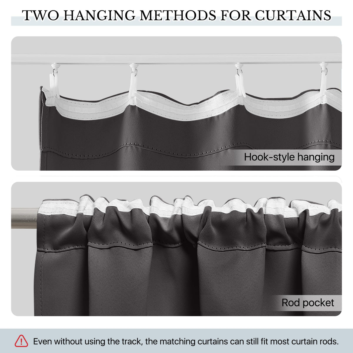 Room Divider Curtain Set with Ceiling Track G62777