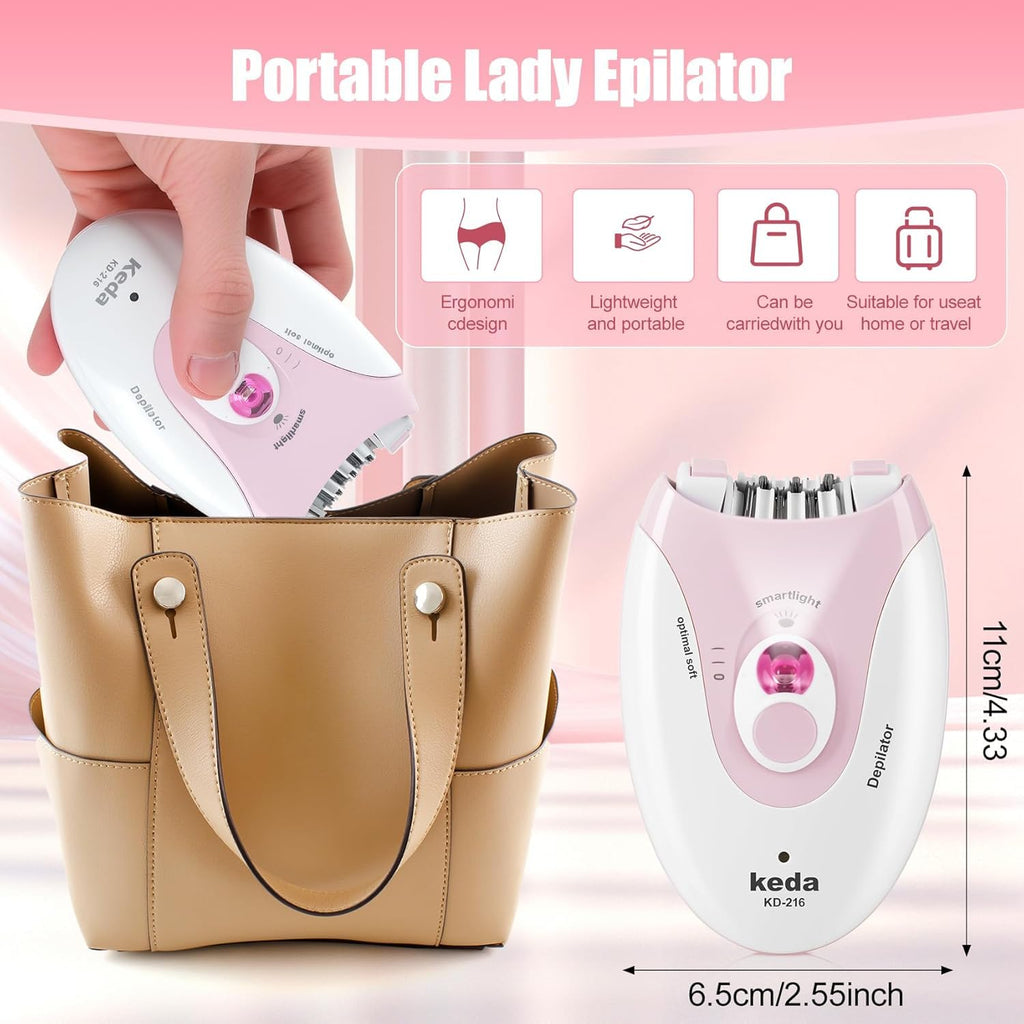 Rechargeable Epilator with LED Light O67472