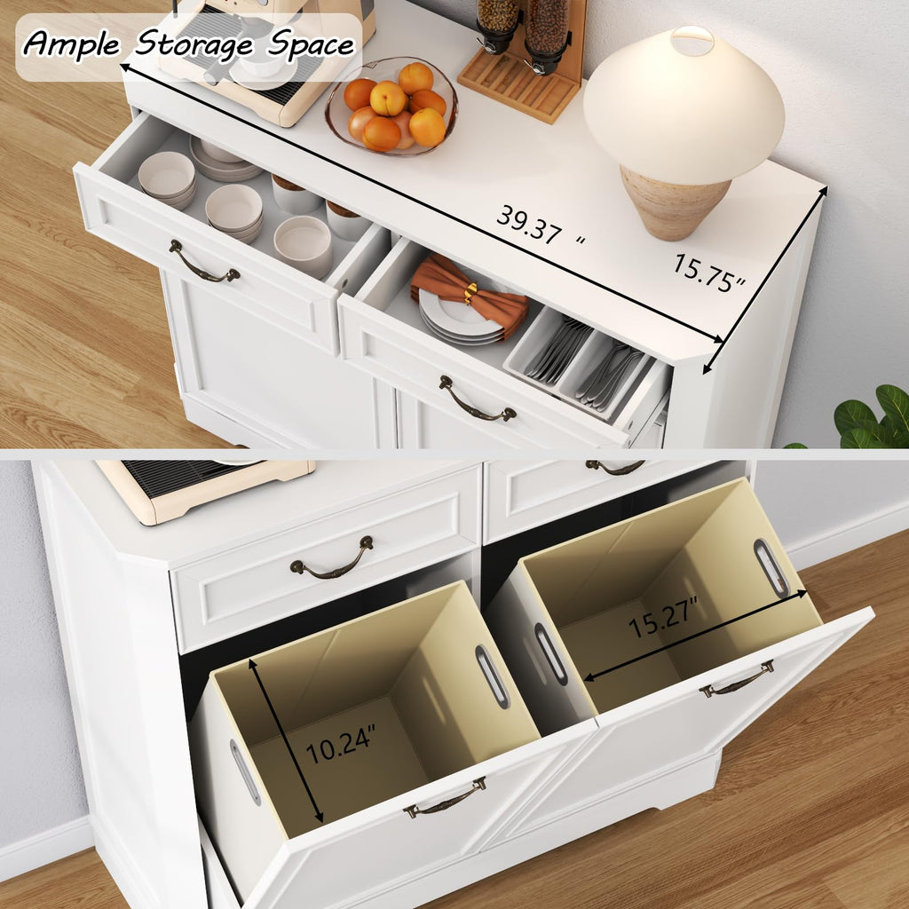 Double Tilt Out Laundry Hamper Cabinet L233057