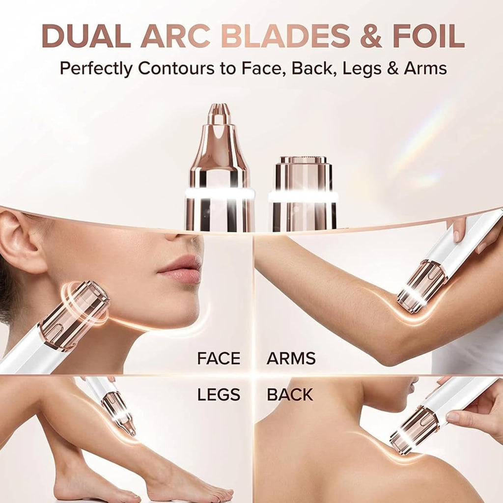 Rechargeable 2-in-1 Facial Hair Remover and Eyebrow Trimmer P715