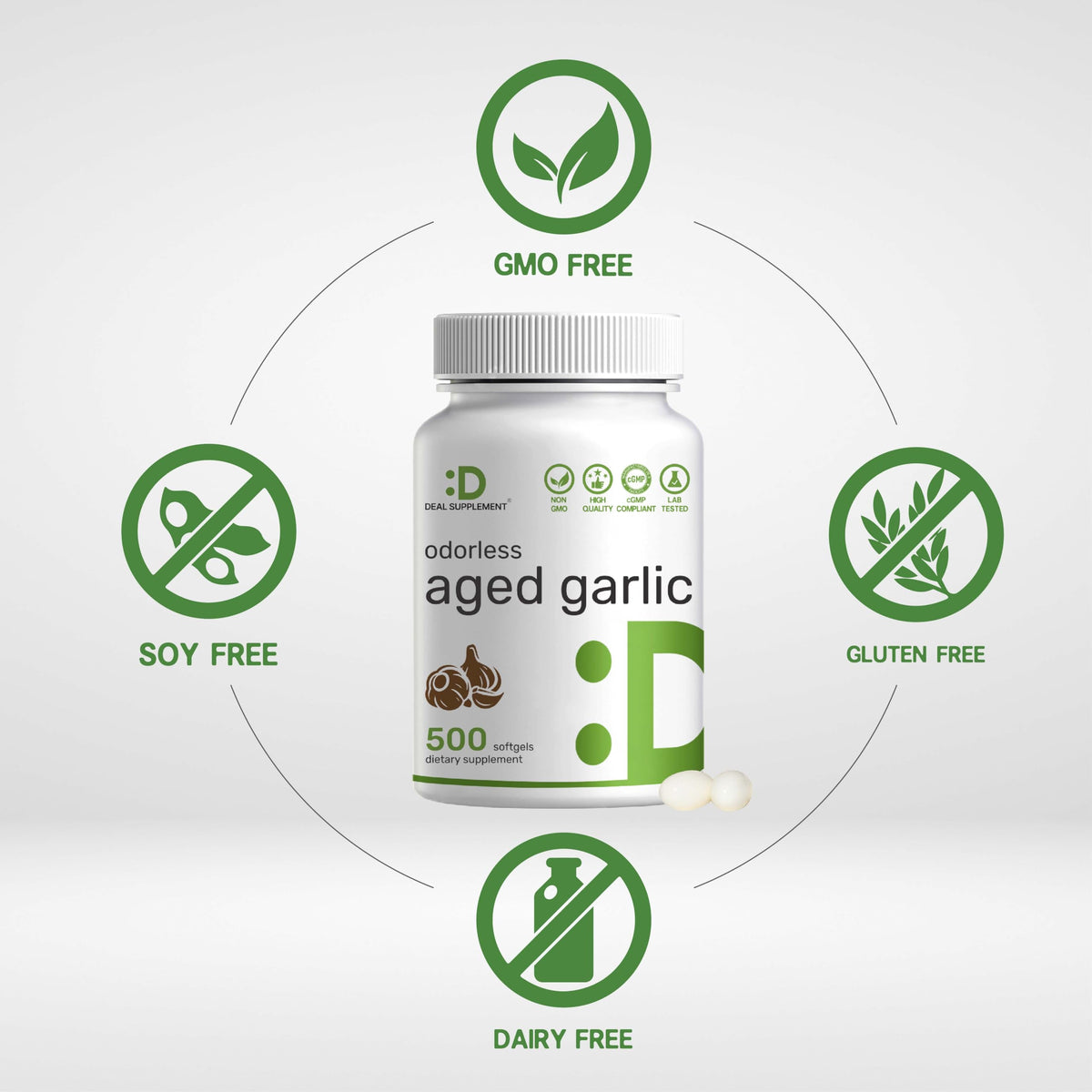 Aged Garlic Extract 500 Softgels N602096