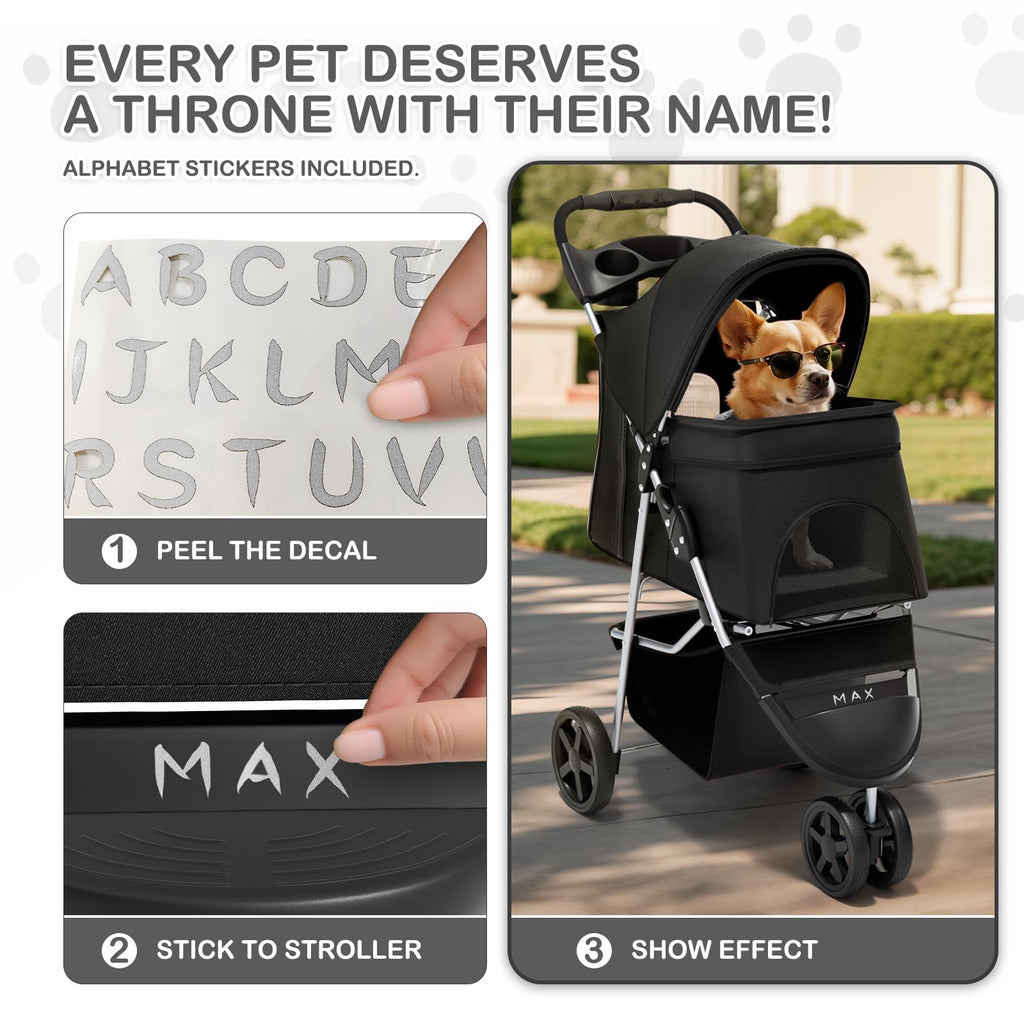 Black Pet Stroller M36885