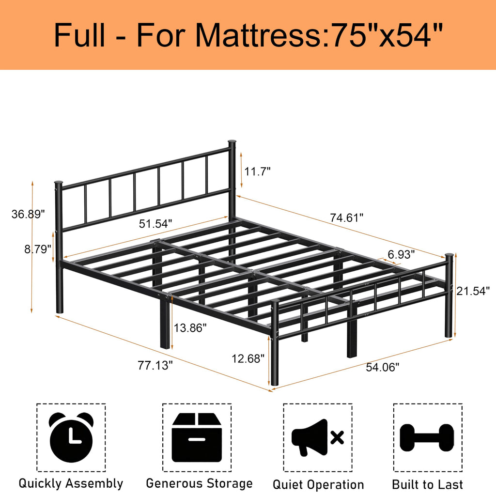 Full Bed Frame with Headboard Q294808