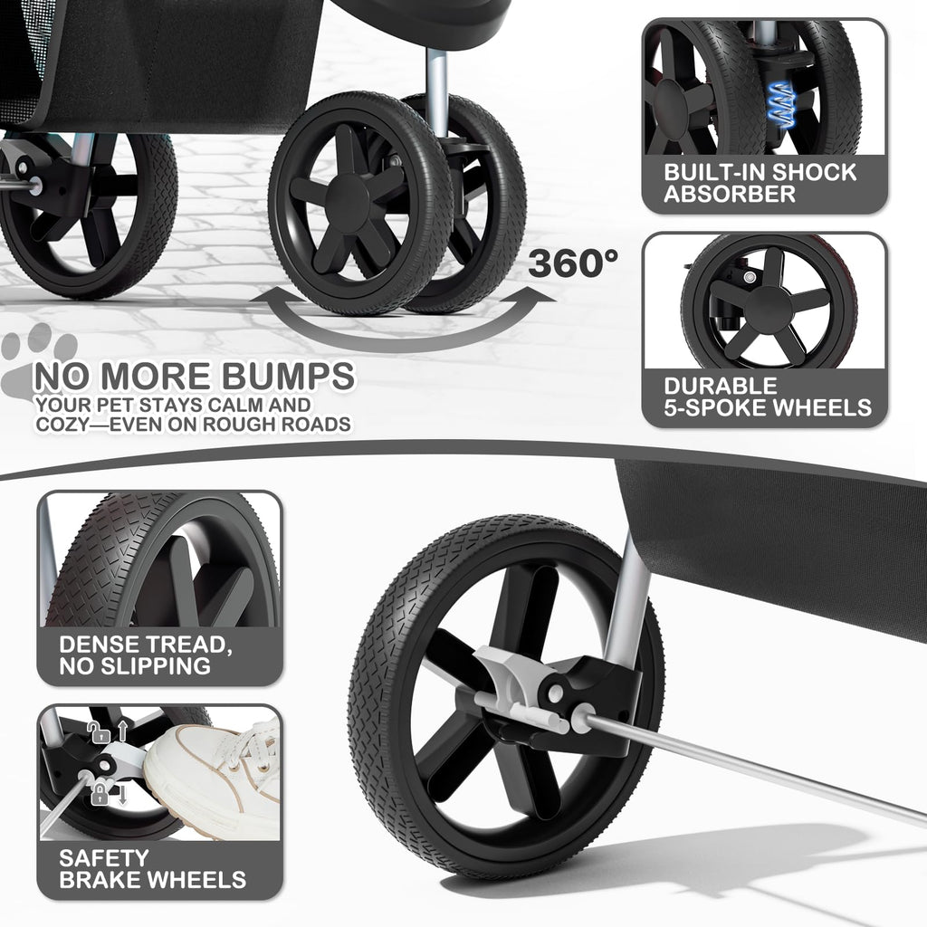 Black Pet Stroller M36885