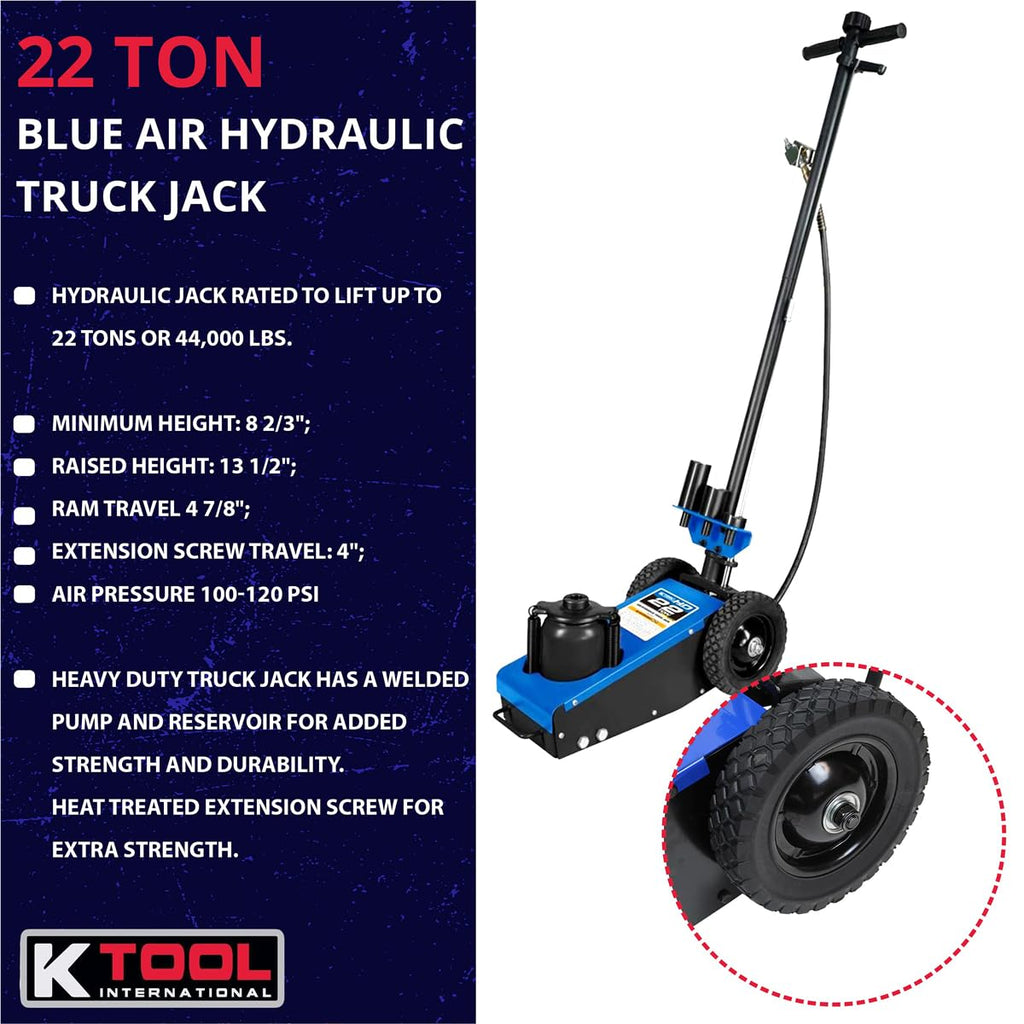 22 Ton Air Hydraulic Truck Jack 44,000 lbs E52868
