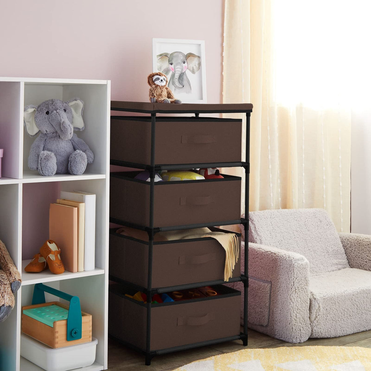 4 Tier Fabric Drawer Organizer M571