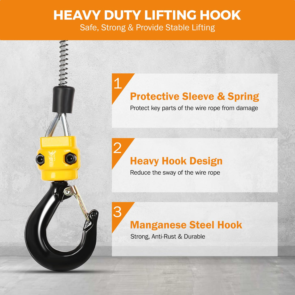 3-in-1 Portable Electric Hoist C3924