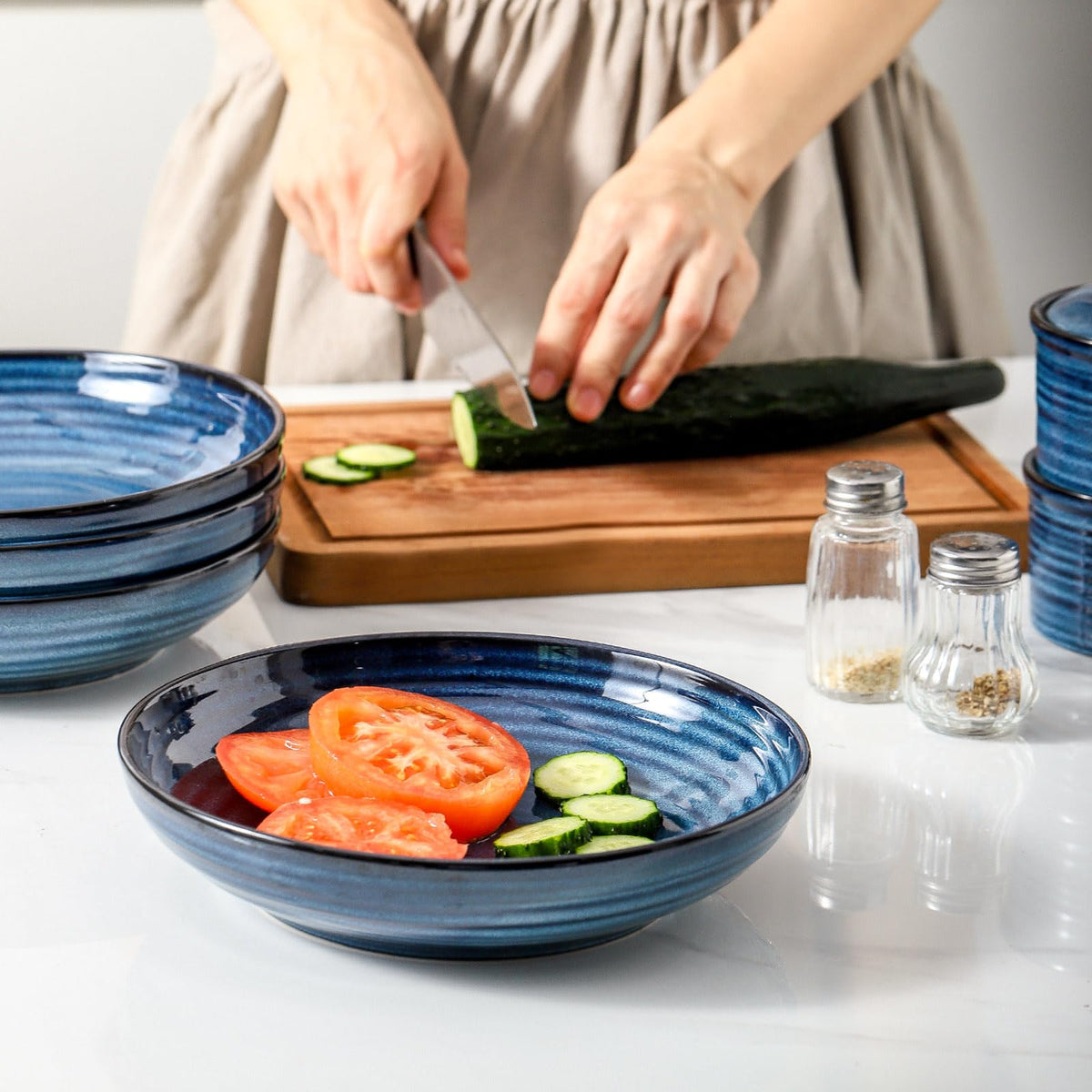 32 Oz Ceramic Serving Bowls Set of 4 P632