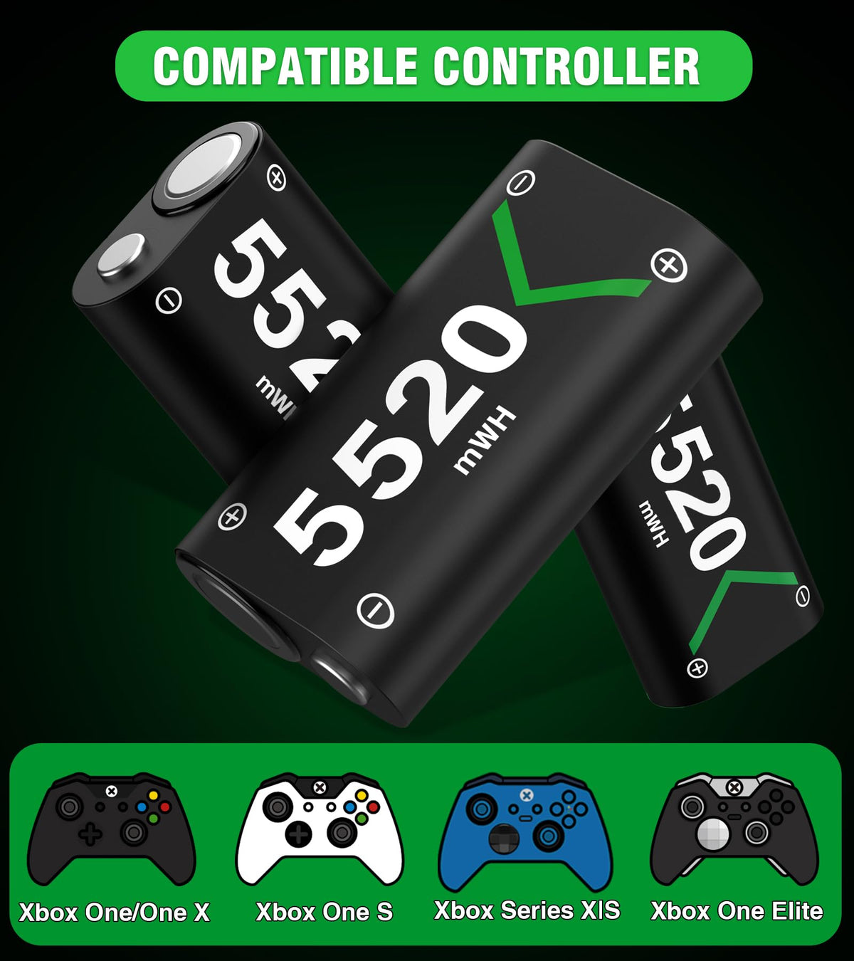 Rechargeable Battery Pack for Xbox Controller A32006