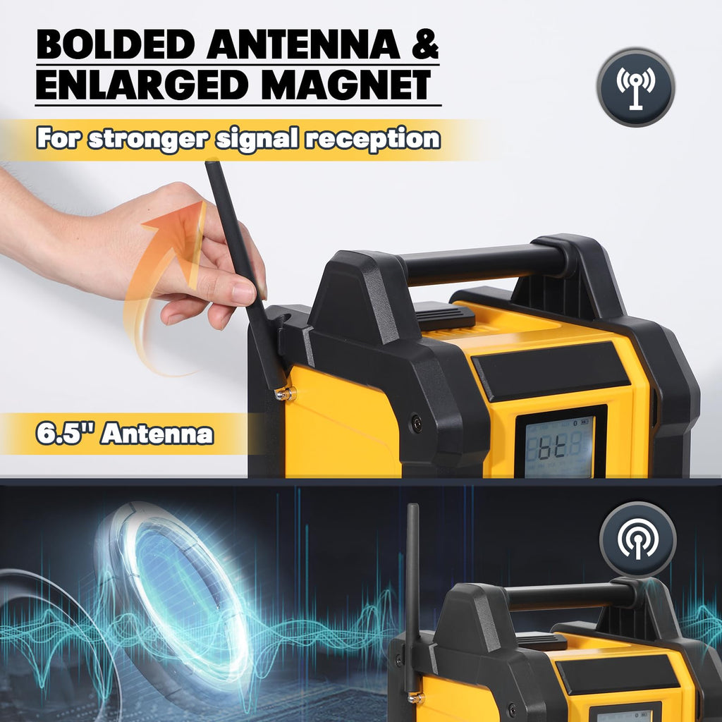 Portable Waterproof AM/FM Jobsite Radio Speaker C3072