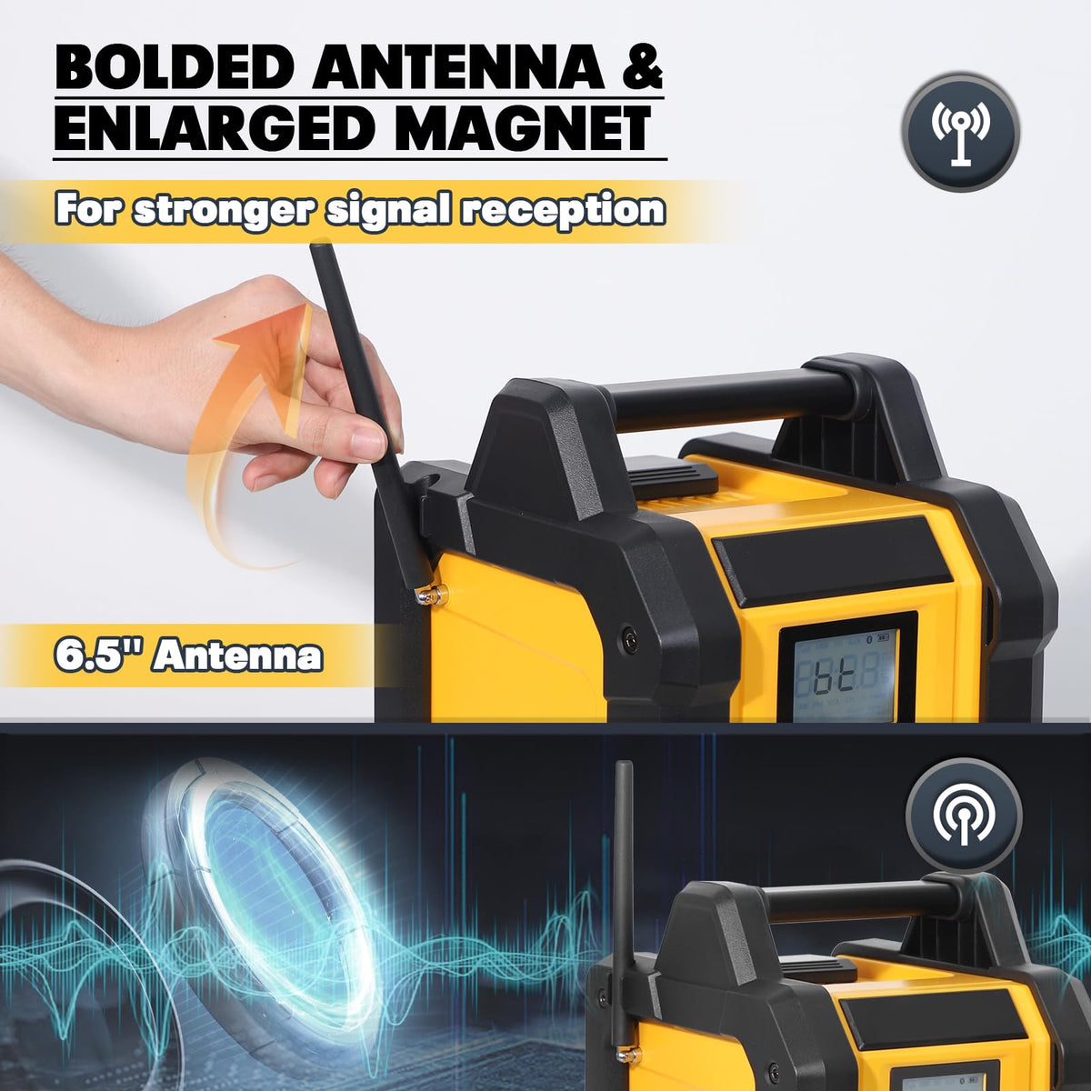 Portable Waterproof AM/FM Jobsite Radio Speaker C3072